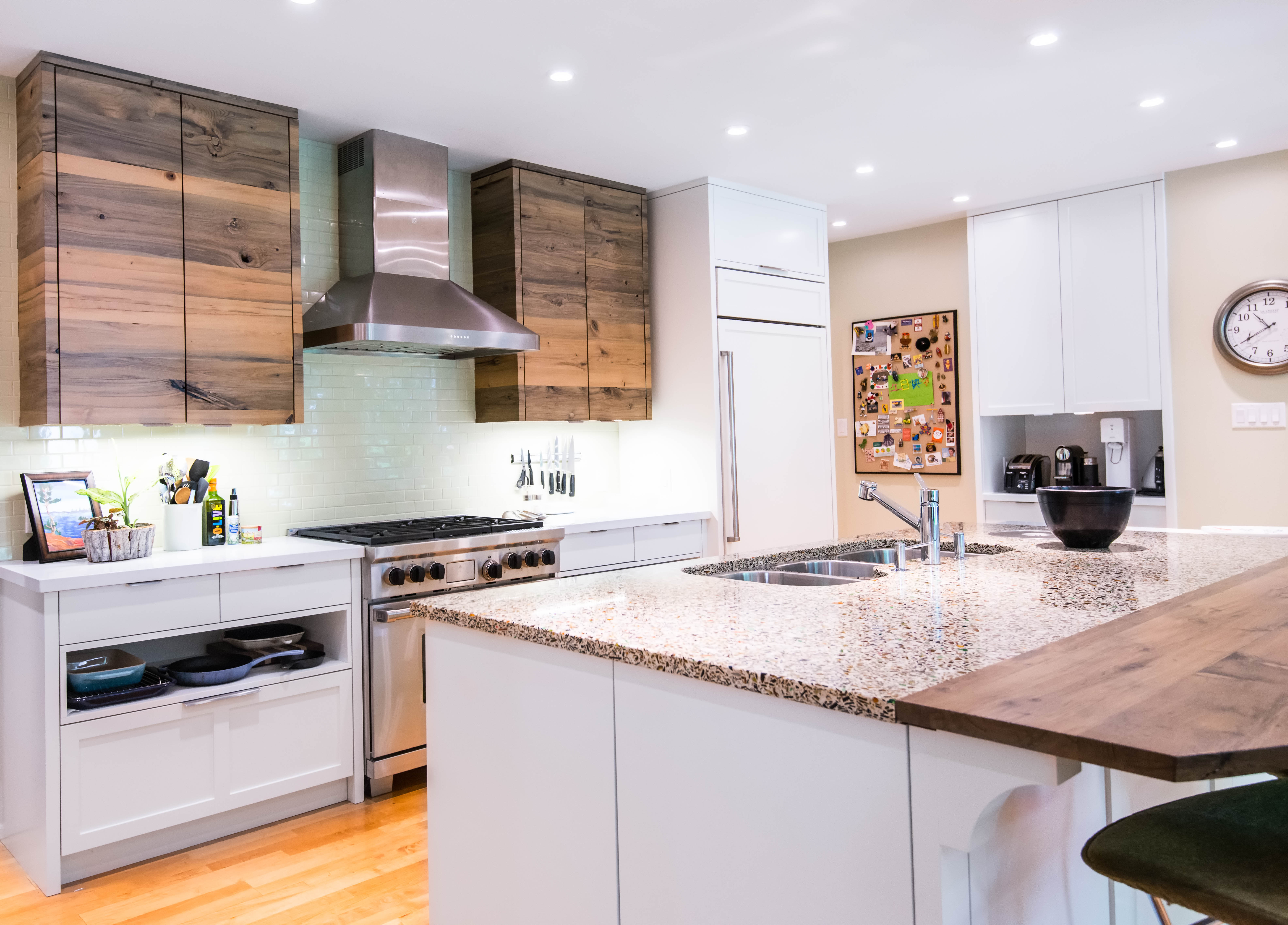 Dramatic Before And After Combines Quartz Recycled Glass And Stunning   Catherine Friis Toronto Design Vetrazzo Recycled Glass Countertops1 1 