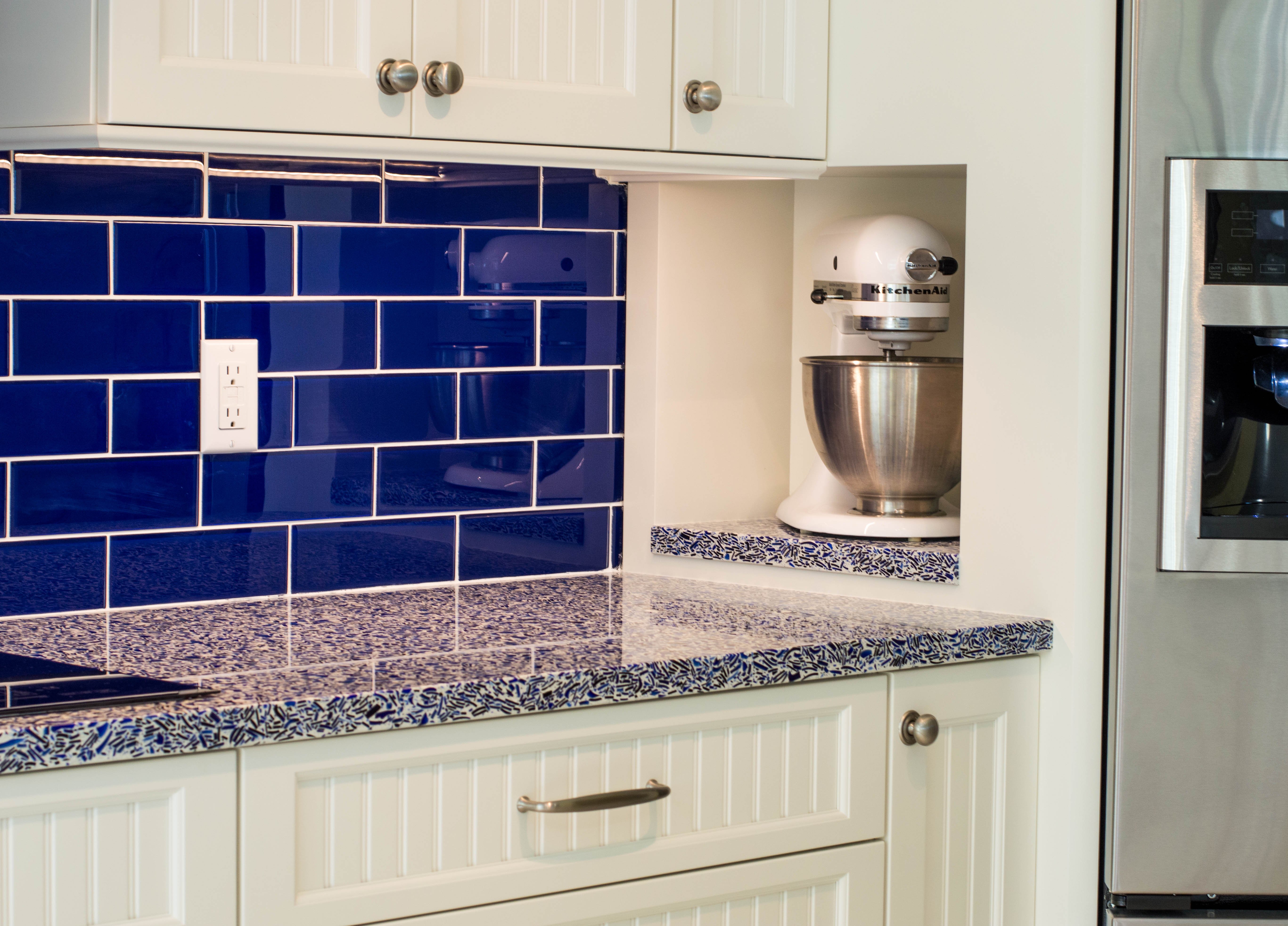 4-waterview kitchens featuring crystal cabinets and vetrazzo recycled glass with creative storage