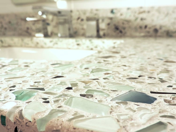 Introducing Sea Pearl The Crushed Gl Countertop With Feel Of Seapearl Palladiangrey7 708198 Edited 1